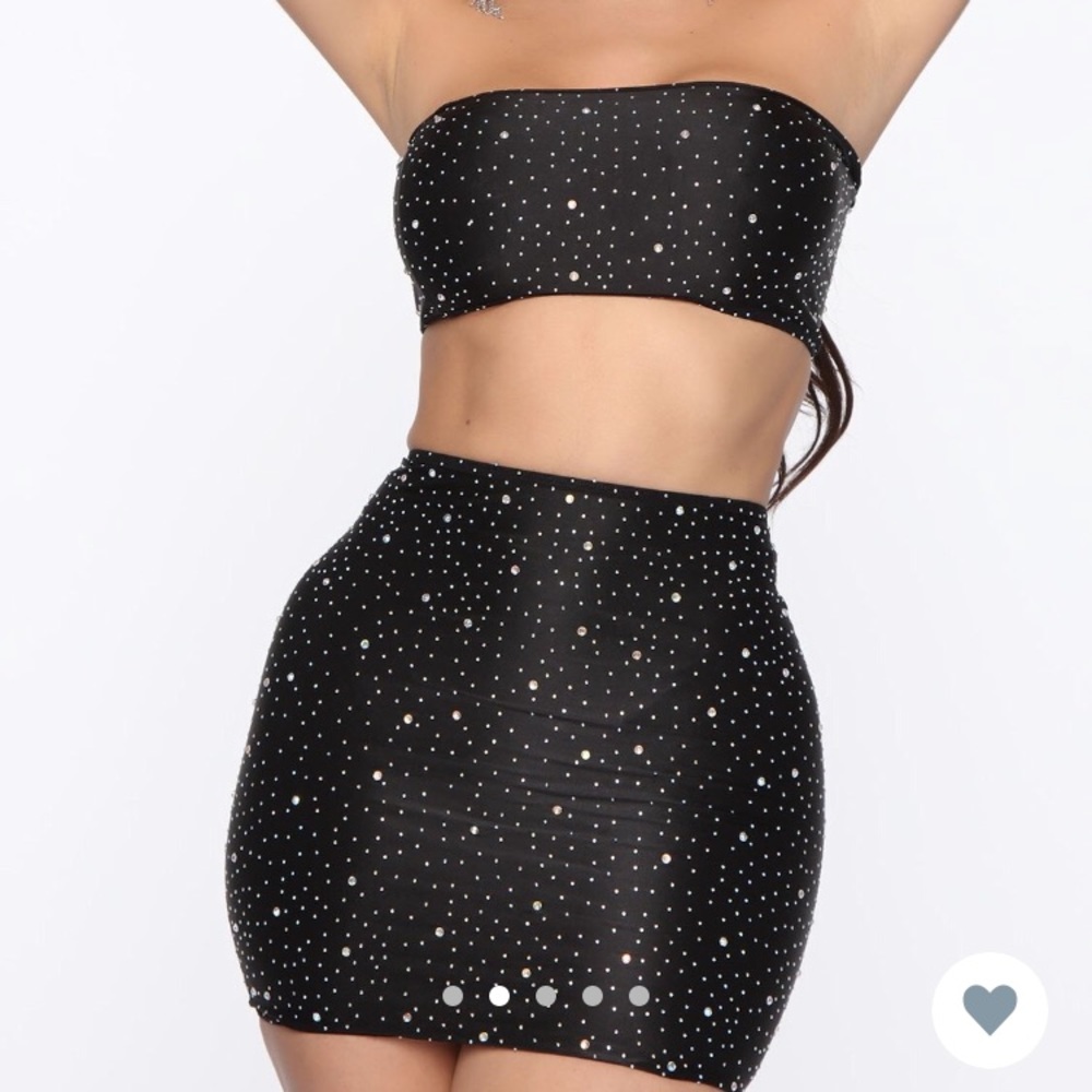 Rhinestone two piece